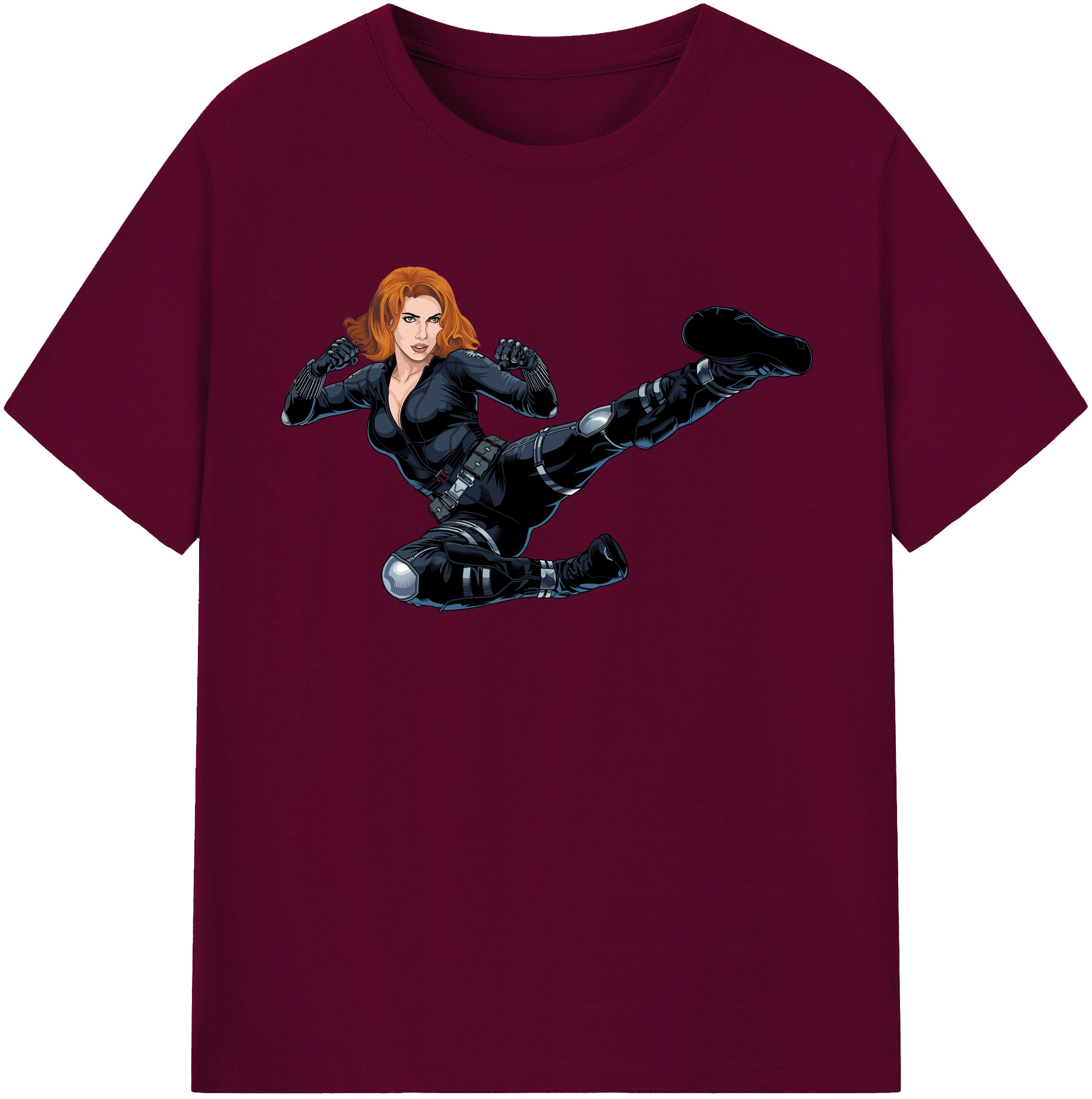 （画像用） アベンジャーズ The Avengers レディースカジュアルプリントTシャツ（綿100％）